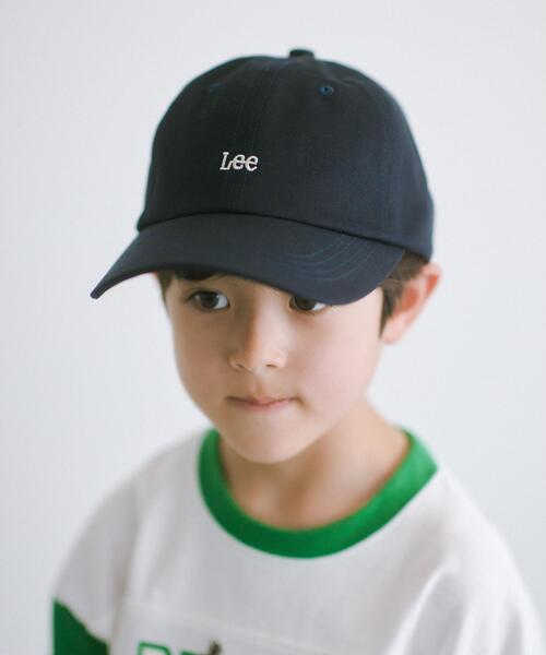 Lee（リー）の「【別注】＜Lee＞EX ロゴ キャップ / 帽子（キャップ・キッズ・ナチュラル/ブラウン/ネイビー・FREE）」の3枚目の写真
