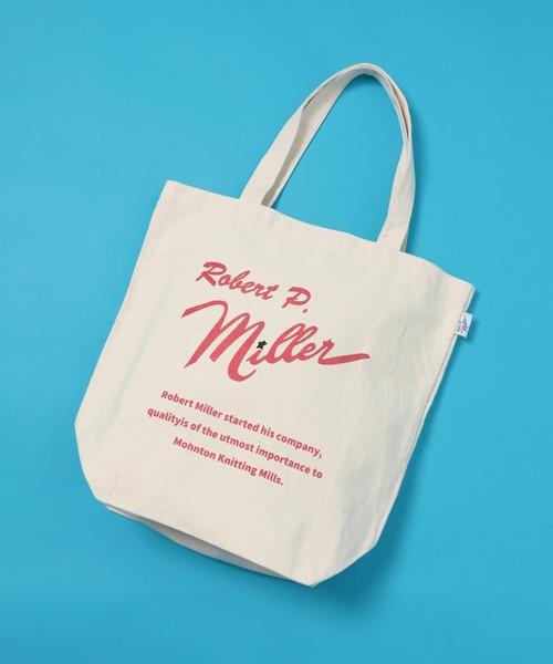 MILLER（ミラー）の「【Robert P. Miller】ロバートピーミラープリントロゴトートバッグ ※R1345 YMY（トートバッグ・メンズ・ブルー/レッド/ブラック・FREE）」の3枚目の写真