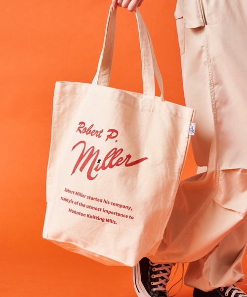 MILLER（ミラー）の「【Robert P. Miller】ロバートピーミラープリントロゴトートバッグ ※R1345 YMY（トートバッグ・メンズ・ブルー/レッド/ブラック・FREE）」の21枚目の写真