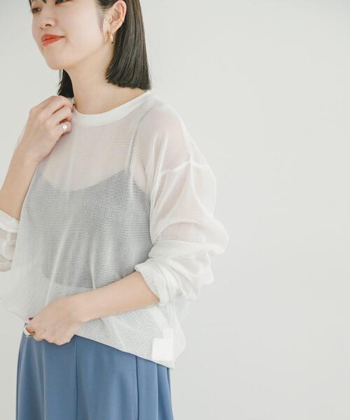ITEMS URBANRESEARCH(アイテムズ アーバンリサーチ)の「メッシュトップス+Tシャツ レイヤードセット(Tシャツ/カットソー・メンズ・グリーン系その他/ブラック系その他/グレー系その他・MEDIUM/LARGE)」の5枚目の写真