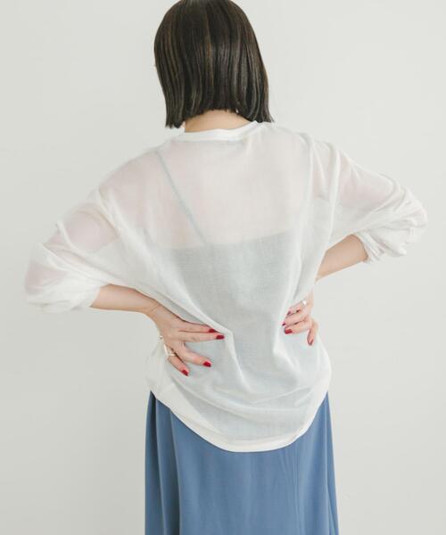 ITEMS URBANRESEARCH(アイテムズ アーバンリサーチ)の「メッシュトップス+Tシャツ レイヤードセット(Tシャツ/カットソー・メンズ・グリーン系その他/ブラック系その他/グレー系その他・MEDIUM/LARGE)」の6枚目の写真