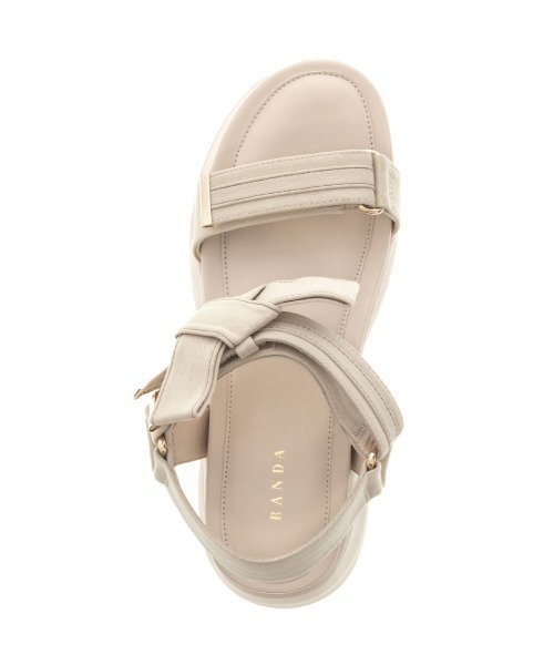 RANDA（ランダ）の「2WAY リボンスポーツサンダル（サンダル