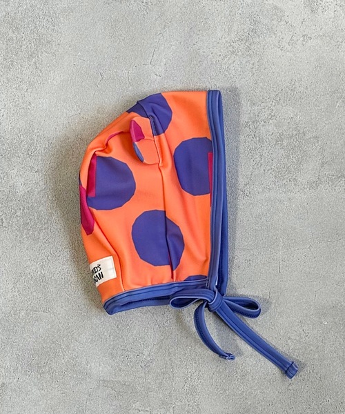 HOGAN RANCH WEAR（ホーガンランチウエア）の「mimiベビーキャップ/UVカット(FREE)（水着・キッズ・オレンジ/レッド・FREE）」の5枚目の写真