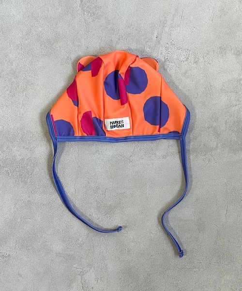 HOGAN RANCH WEAR（ホーガンランチウエア）の「mimiベビーキャップ/UVカット(FREE)（水着・キッズ・オレンジ/レッド・FREE）」の4枚目の写真