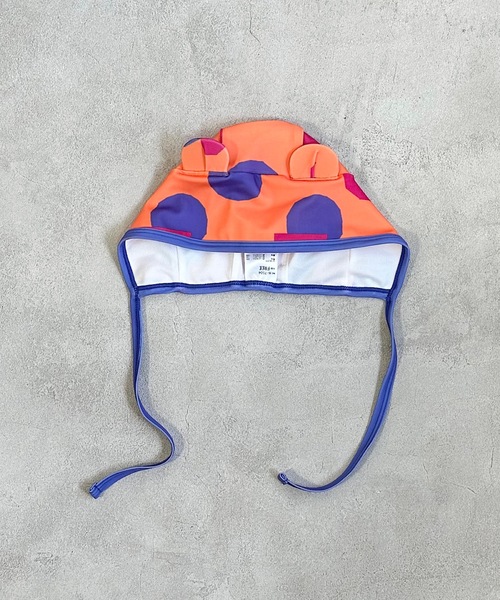 HOGAN RANCH WEAR（ホーガンランチウエア）の「mimiベビーキャップ/UVカット(FREE)（水着・キッズ・オレンジ/レッド・FREE）」の3枚目の写真
