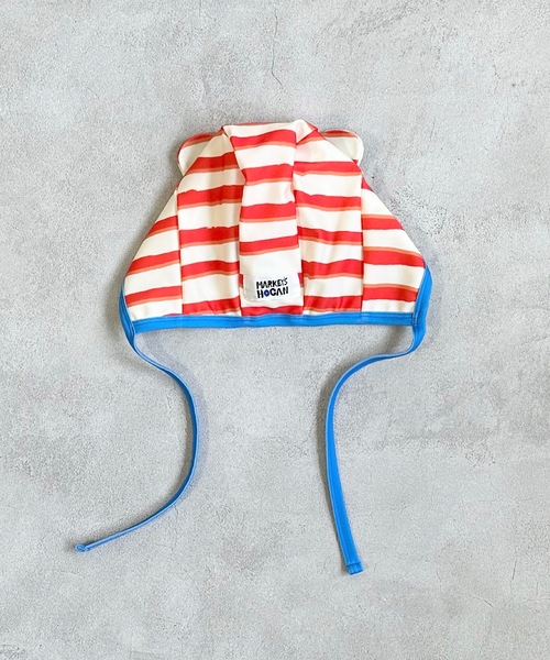 HOGAN RANCH WEAR（ホーガンランチウエア）の「mimiベビーキャップ/UVカット(FREE)（水着・キッズ・オレンジ/レッド・FREE）」の7枚目の写真