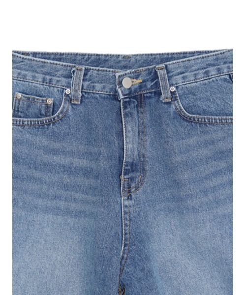 AMAIL(アマイル)の「Half cutting denim(デニムパンツ・レディース・ブルー・S/M)」の9枚目の写真