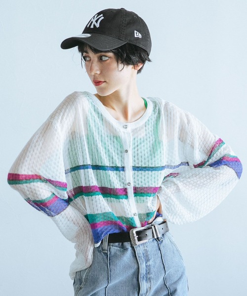 PAGEBOY（ページボーイ）の「シアーショートカーディガン（カーディガン/ボレロ・レディース・ホワイト系その他/ブラック系その他/オフホワイト・FREE）」の18枚目の写真