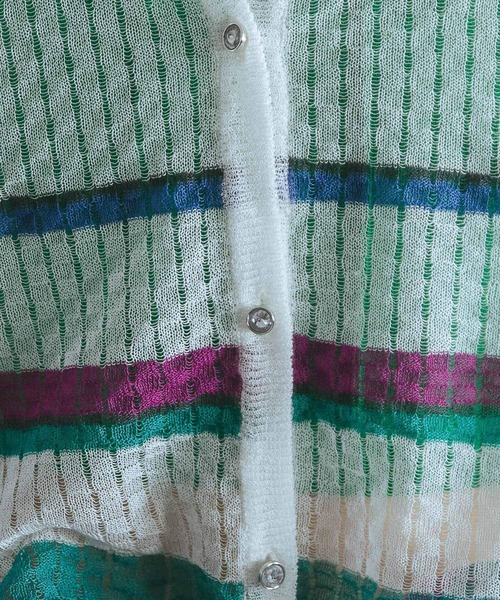 PAGEBOY（ページボーイ）の「シアーショートカーディガン（カーディガン/ボレロ・レディース・ホワイト系その他/ブラック系その他/オフホワイト・FREE）」の6枚目の写真