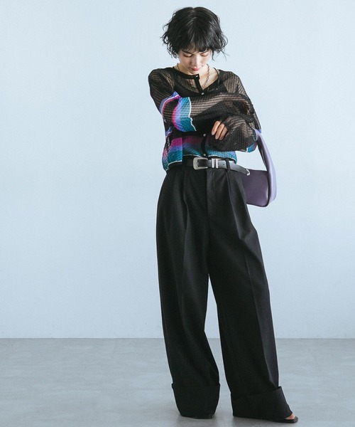 PAGEBOY（ページボーイ）の「シアーショートカーディガン（カーディガン/ボレロ・レディース・ホワイト系その他/ブラック系その他/オフホワイト・FREE）」の21枚目の写真