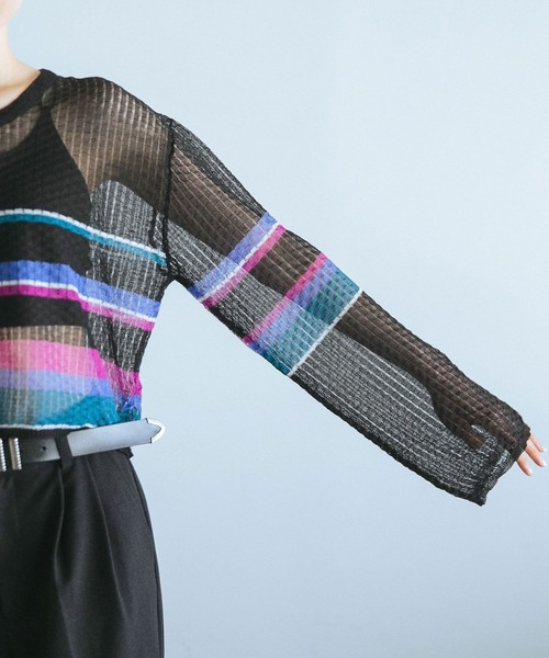 PAGEBOY（ページボーイ）の「シアーショートカーディガン（カーディガン/ボレロ・レディース・ホワイト系その他/ブラック系その他/オフホワイト・FREE）」の19枚目の写真