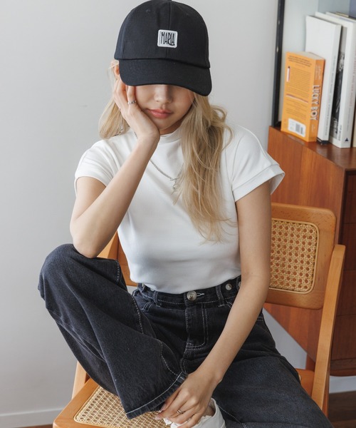 Ada.（エイダ）の「韓国ファッション 秋も大活躍アイテム！ もっちり柔らか！ フレンチスリーブ スムース カットソー 韓国 トップス（Tシャツ/カットソー・レディース・ブラック/ブラウン/ホワイト・FREE）」の7枚目の写真