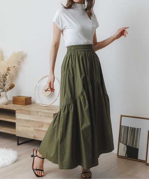 Ada.（エイダ）の「韓国ファッション 秋も大活躍アイテム！ もっちり柔らか！ フレンチスリーブ スムース カットソー 韓国 トップス（Tシャツ/カットソー・レディース・ブラック/ブラウン/ホワイト・FREE）」の12枚目の写真