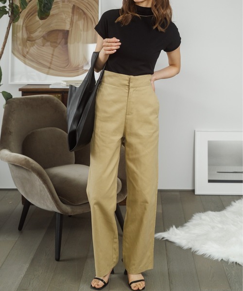 Ada.（エイダ）の「韓国ファッション 秋も大活躍アイテム！ もっちり柔らか！ フレンチスリーブ スムース カットソー 韓国 トップス（Tシャツ/カットソー・レディース・ブラック/ブラウン/ホワイト・FREE）」の19枚目の写真