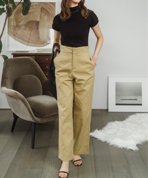 Ada.（エイダ）の「韓国ファッション 秋も大活躍アイテム！ もっちり柔らか！ フレンチスリーブ スムース カットソー 韓国 トップス（Tシャツ/カットソー・レディース・ブラック/ブラウン/ホワイト・FREE）」の20枚目の写真