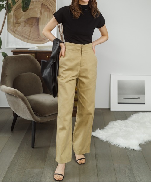 Ada.（エイダ）の「韓国ファッション 秋も大活躍アイテム！ もっちり柔らか！ フレンチスリーブ スムース カットソー 韓国 トップス（Tシャツ/カットソー・レディース・ブラック/ブラウン/ホワイト・FREE）」の22枚目の写真