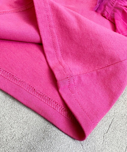 Disney（ディズニー）の「【Disney】ミッキーマウス ラッフルカットソー(90～150cm)（Tシャツ/カットソー・キッズ・チャコール/ピンク・90/100/110/120/130/140/150）」の5枚目の写真