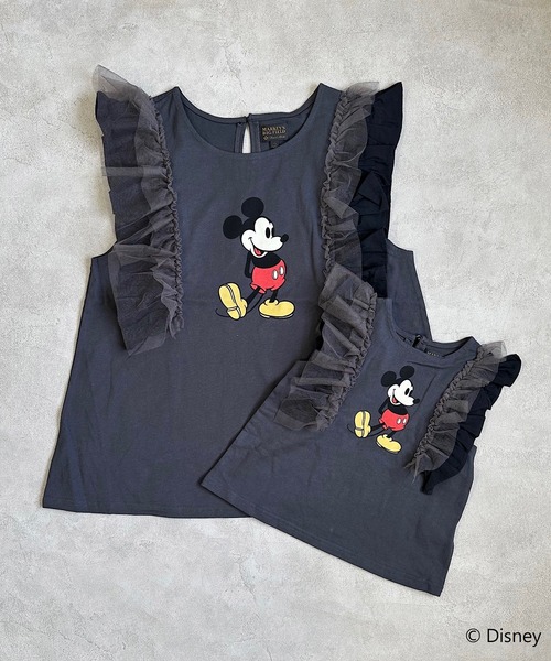 Disney（ディズニー）の「【Disney】ミッキーマウス ラッフルカットソー(90～150cm)（Tシャツ/カットソー・キッズ・チャコール/ピンク・90/100/110/120/130/140/150）」の8枚目の写真
