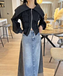 Jewelobe | ワイドカラージップアップトレーナー(ブルゾン)