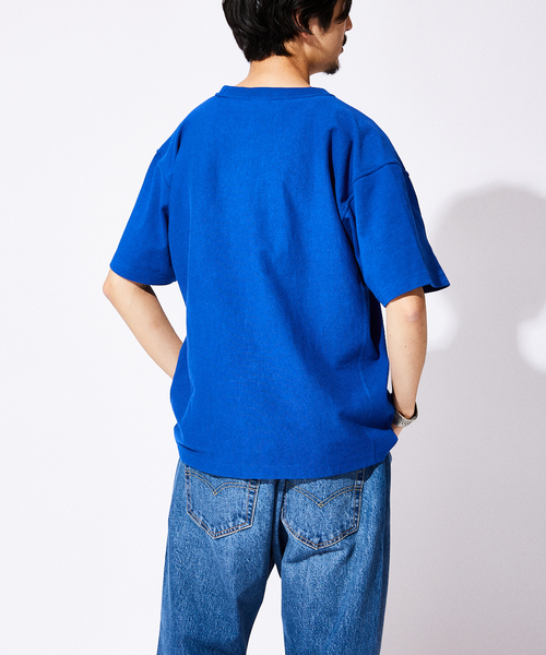 Champion（チャンピオン）の「【CHAMPION / チャンピオン】別注 リバースウィーブTシャツ（Tシャツ/カットソー・メンズ・ブラック/ホワイト/アイボリー/ブルー系その他・MEDIUM/LARGE/X-LARGE/XX-LARGE）」の7枚目の写真