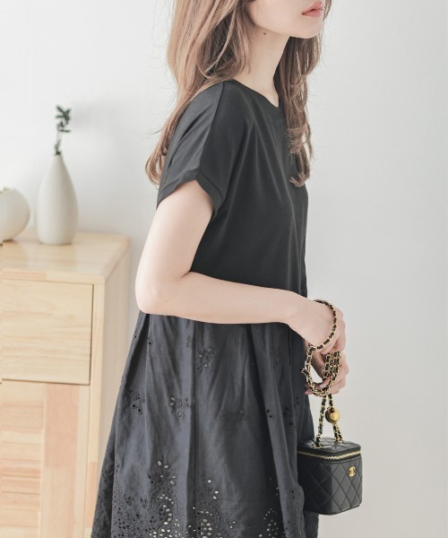 SUGAR BISKET(シュガービスケット)の「カットワークレースプルオーバー(Tシャツ/カットソー・レディース・ホワイト/ブラック/グレー/ピンク・M/L)」の8枚目の写真