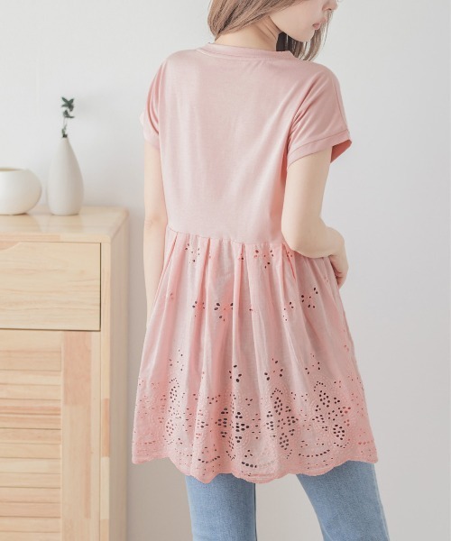 SUGAR BISKET(シュガービスケット)の「カットワークレースプルオーバー(Tシャツ/カットソー・レディース・ホワイト/ブラック/グレー/ピンク・M/L)」の19枚目の写真