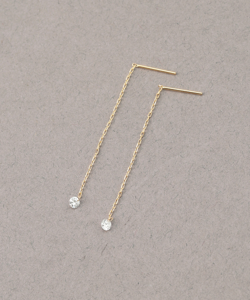 Lilas(リラ)の「ホールダイヤ4cmアメリカンピアス0.16CT K18(両耳)(ピアス(両耳用)・レディース・ゴールド・FREE)」の18枚目の写真