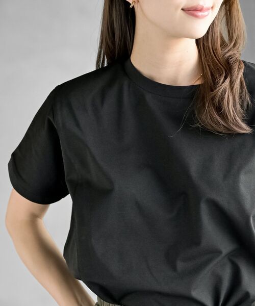 rps(アールピーエス)の「ドライタッチドルマンT(Tシャツ/カットソー・レディース・チャコールグレー/オフホワイト/ブラック・フリー)」の17枚目の写真
