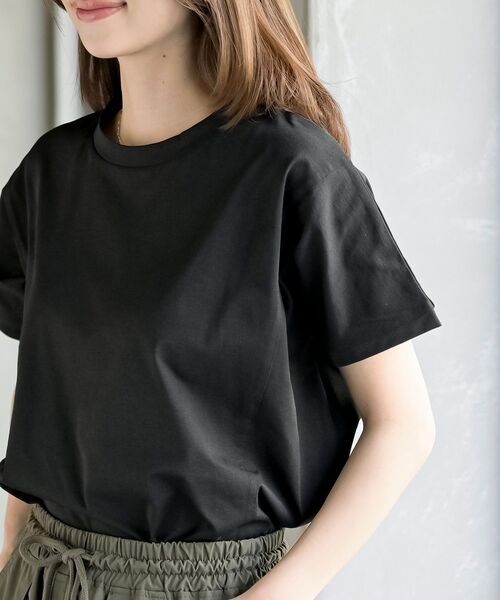 rps(アールピーエス)の「ドライタッチドルマンT(Tシャツ/カットソー・レディース・チャコールグレー/オフホワイト/ブラック・フリー)」の16枚目の写真