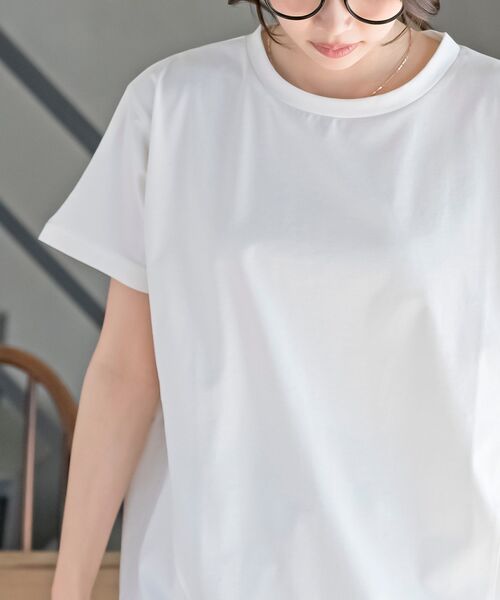 rps(アールピーエス)の「ドライタッチドルマンT(Tシャツ/カットソー・レディース・チャコールグレー/オフホワイト/ブラック・フリー)」の9枚目の写真