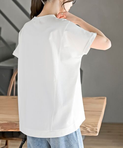 rps(アールピーエス)の「ドライタッチドルマンT(Tシャツ/カットソー・レディース・チャコールグレー/オフホワイト/ブラック・フリー)」の7枚目の写真