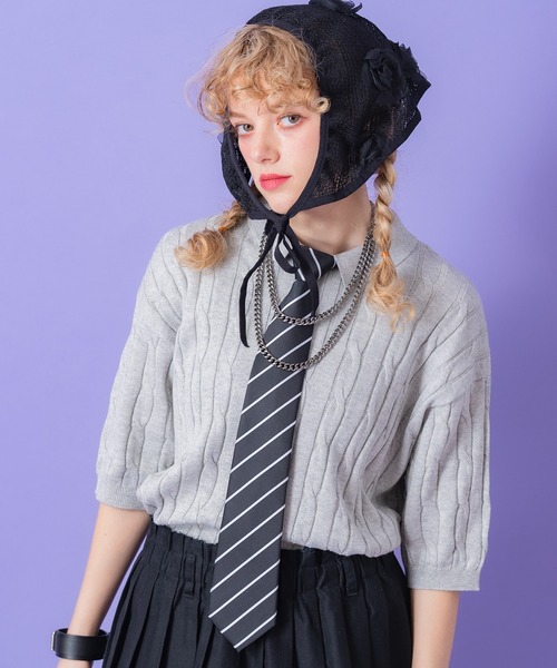 an meets zakka（アンミツザッカ）の「an meets zakka バリエーションワンタッチネクタイ（ネクタイ・メンズ・B/C/D/E/F/ブラック/ネイビー/ブラウン/ホワイト/ワインレッド/G/H/I/J/K/L/ラベンダー/グリーン/レッド/グレー/パープル・ONESIZE）」の20枚目の写真