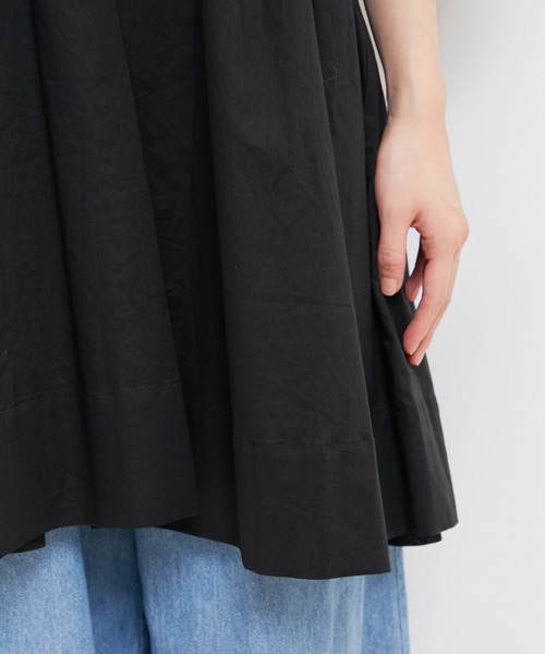 VIS(ビス)の「【洗える】コットンレースチュニックブラウス(シャツ/ブラウス・レディース・ホワイト/ブラック/イエロー系その他・FREE)」の6枚目の写真