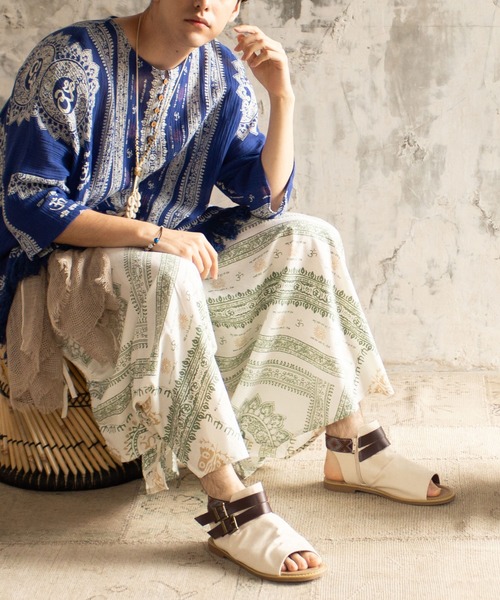 チャイハネ（チャイハネ）の「【チャイハネ】ディズMEN'Sブーツサンダル（サンダル・メンズ・ホワイト/ブラック/ブルー/ブラウン/グレー・L/LL）」の14枚目の写真