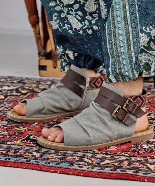 チャイハネ（チャイハネ）の「【チャイハネ】ディズMEN'Sブーツサンダル（サンダル・メンズ・ホワイト/ブラック/ブルー/ブラウン/グレー・L/LL）」の21枚目の写真