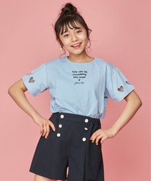 JENNI love（ジェニィラブ）の「防蚊袖ハートチュールTシャツ（Tシャツ/カットソー・キッズ）」