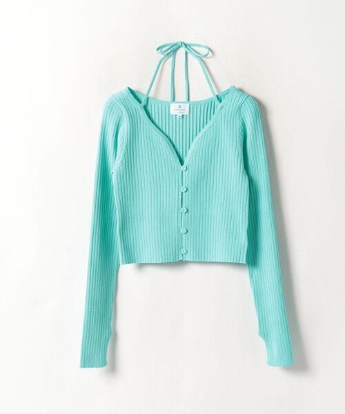 LANVIN en Bleu - ランバンオンブルー カーディガン 38 グリーン