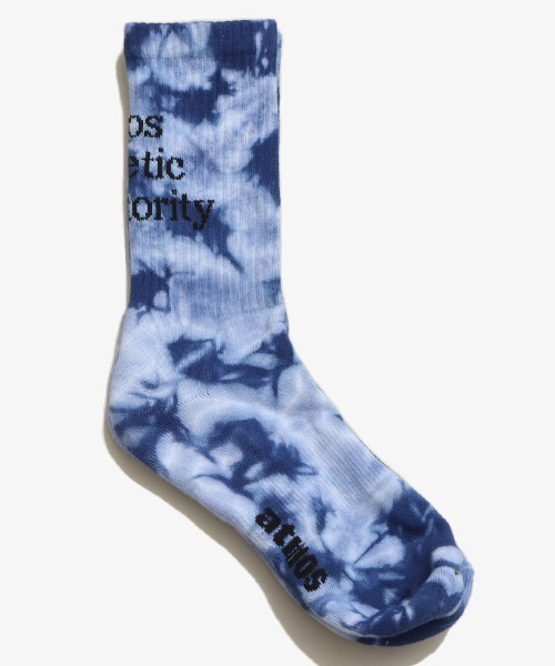 atmos pink(アトモスピンク)の「atmos TIE DYE AAA SOCKS / アトモス タイダイ トリプルエー ソックス(ソックス/靴下・メンズ・ブラック/ネイビー/グレー・26-28cm)」の4枚目の写真