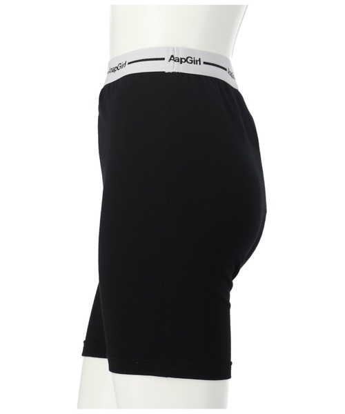 ANAP GｉRL（アナップガール）の「ロゴ3分丈レギンス（レギンス/スパッツ・キッズ・ブラック・S/XS/M）」の4枚目の写真