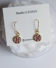 Studio LEGGO/クリスタルデザインサージカルステンレスピアス