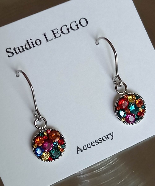 CERCA(チェルカ)の「Studio LEGGO/クリスタルデザインサージカルステンレスピアス(ピアス(両耳用)・レディース・B/A/C/D/E/F・FREE)」の5枚目の写真