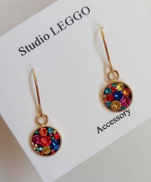Studio LEGGO/クリスタルデザインサージカルステンレスピアス