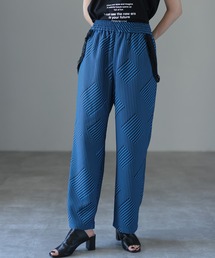 HERENCIA | ポケットフリンジ ジオメトリック ストライプ イージーパンツ(その他パンツ)