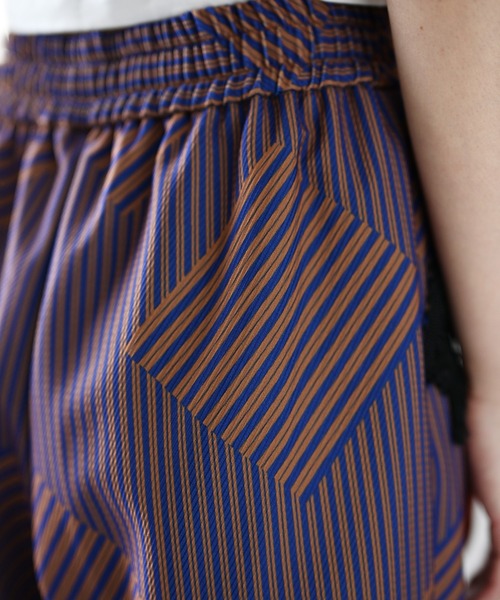 HERENCIA（ヘレンチア）の「ポケットフリンジ ジオメトリック ストライプ イージーパンツ（その他パンツ・レディース・ブラウン系その他/ブラック系その他/ブルー系その他・FREE）」の5枚目の写真