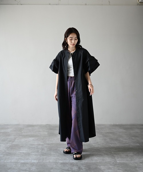 HERENCIA（ヘレンチア）の「ポケットフリンジ ジオメトリック ストライプ イージーパンツ（その他パンツ・レディース・ブラウン系その他/ブラック系その他/ブルー系その他・FREE）」の10枚目の写真