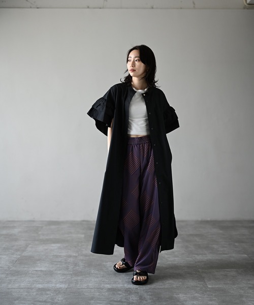 HERENCIA（ヘレンチア）の「ポケットフリンジ ジオメトリック ストライプ イージーパンツ（その他パンツ・レディース・ブラウン系その他/ブラック系その他/ブルー系その他・FREE）」の13枚目の写真