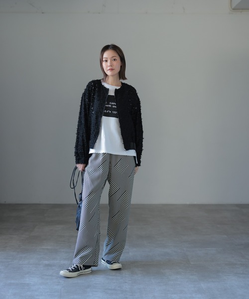 HERENCIA（ヘレンチア）の「ポケットフリンジ ジオメトリック ストライプ イージーパンツ（その他パンツ・レディース・ブラウン系その他/ブラック系その他/ブルー系その他・FREE）」の17枚目の写真