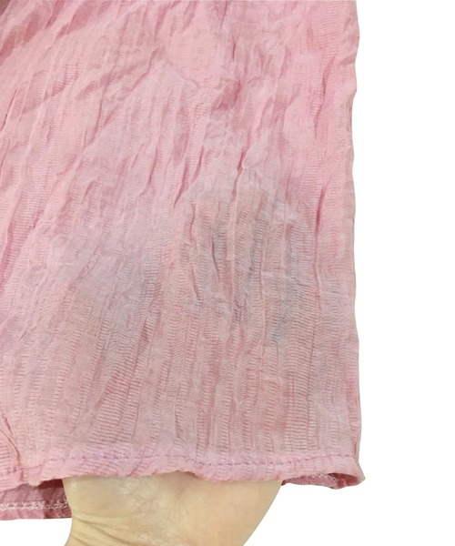 Amulet(アミュレット)の「シアーシャツ(シャツ/ブラウス・レディース・ピンク/ブルー・M/L/XL)」の15枚目の写真