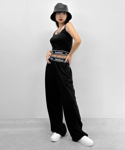 LVEU.(ラブユ.)の「Logo camisole set up / ロゴキャミソールセットアップ(セットアップ・レディース・ブラック/グレー・FREE)」の18枚目の写真