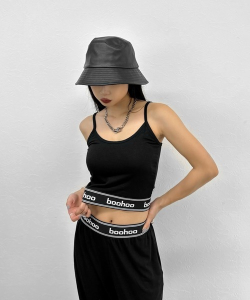 LVEU.(ラブユ.)の「Logo camisole set up / ロゴキャミソールセットアップ(セットアップ・レディース・ブラック/グレー・FREE)」の6枚目の写真